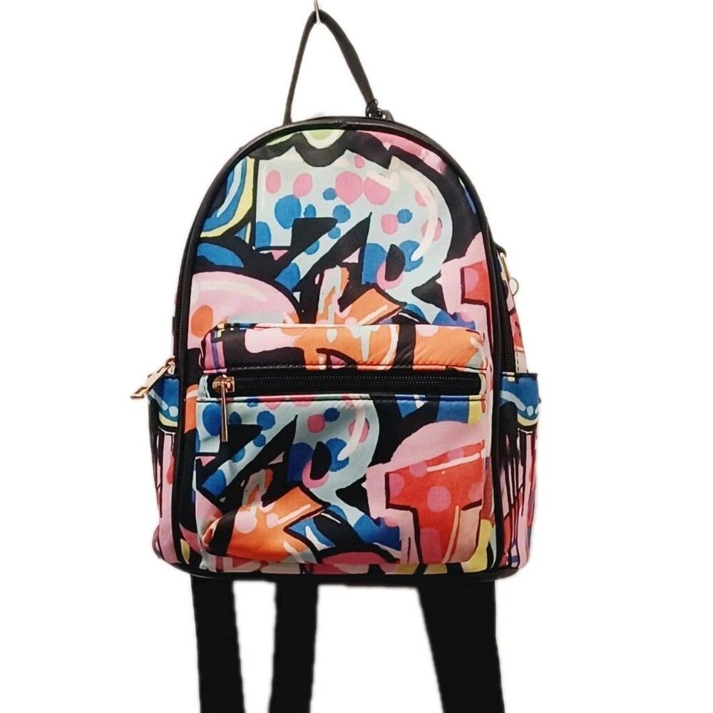 LD MINI Multicolor Geometric Print backpack